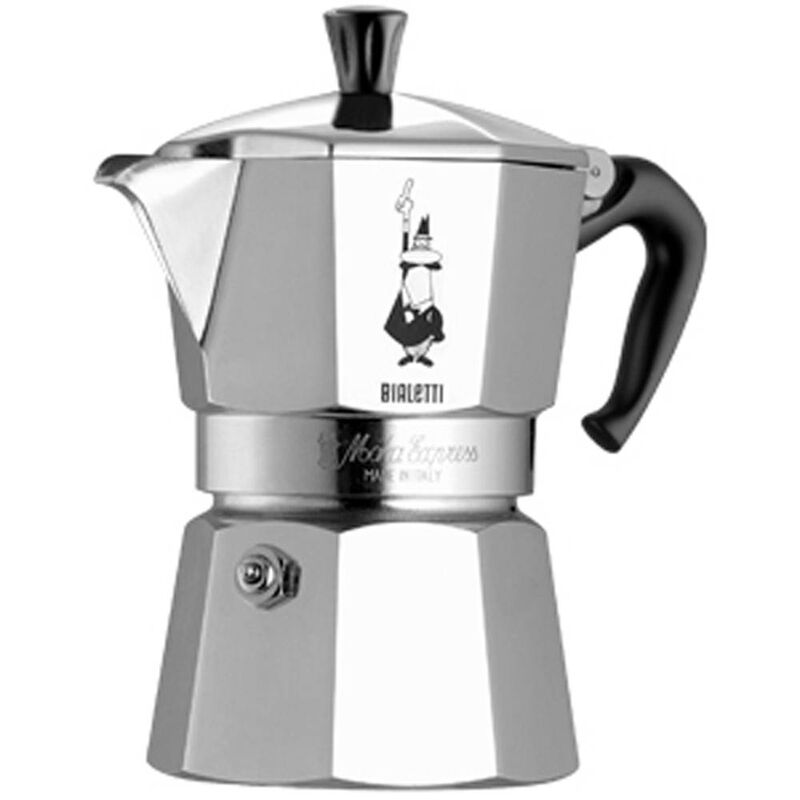Bialetti Moka Express 6 Cup Italian Metal Stovetop Coffee Maker image number 0